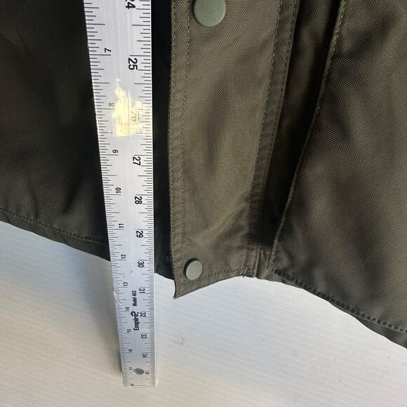 Banana Republic Mens Parka Jacket Olive Green Hooded Size M - Picture 3 of 15
